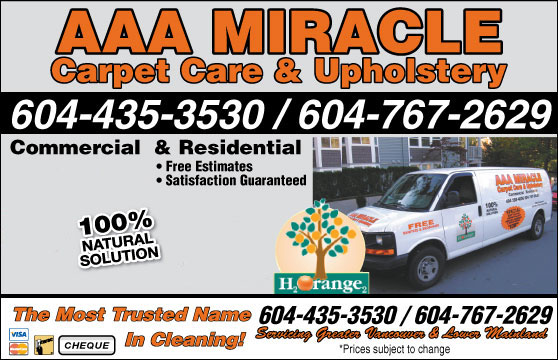 Why Choose AAA Miracle Carpet Cleaning Vancouver?